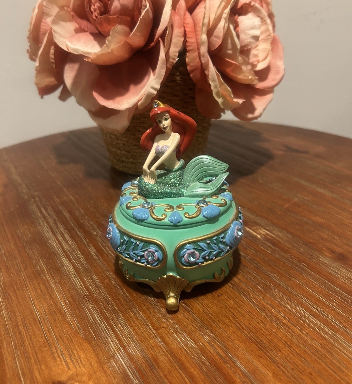 Vintage Disney Parks The Little Mermaid Trinket Box