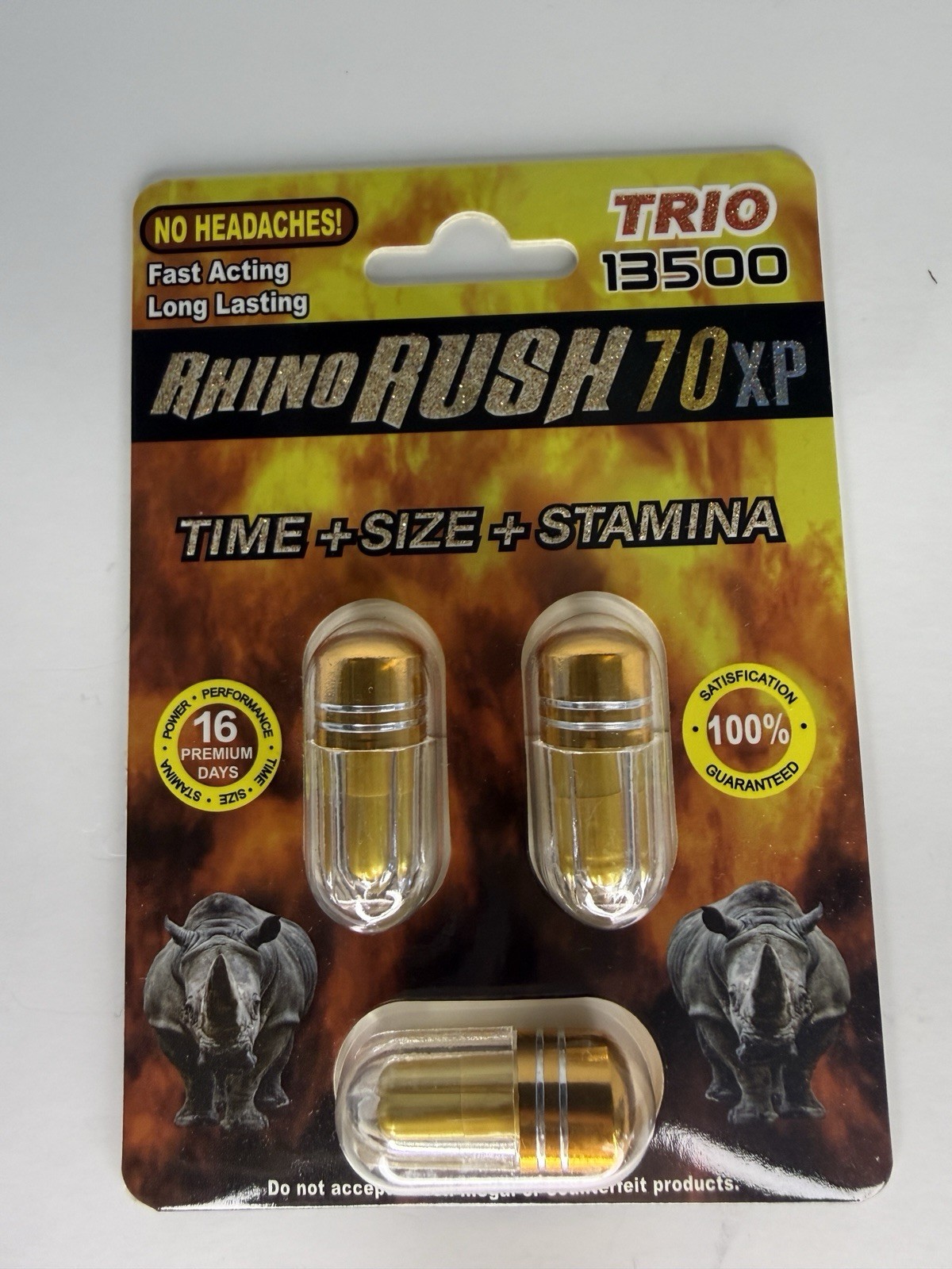 Rhino Rush 70xp Supplement  3 Capsule