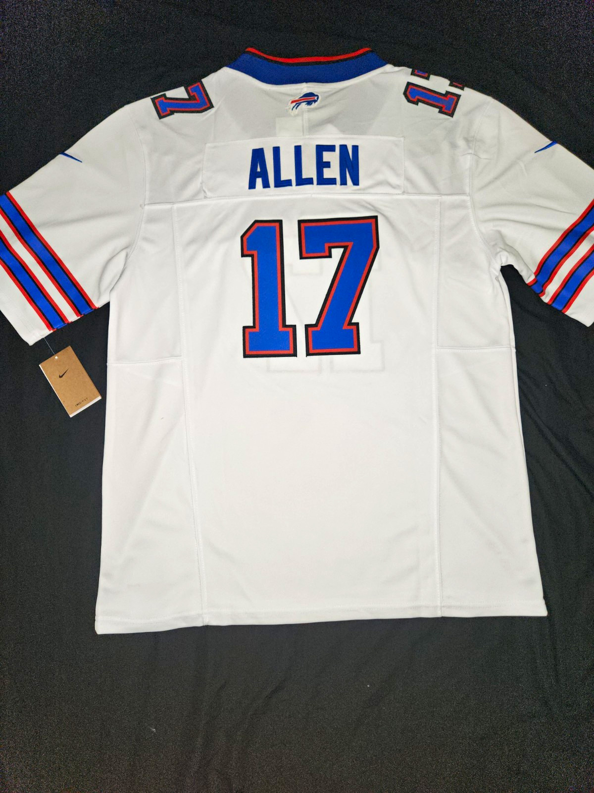 Nike Josh Allen #17 Buffalo Bills White Blue Red NFL Football Jersey Size XL Nike Josh Allen #17 Buffalo Bills White Blue Red NFL Football Jersey Size XL