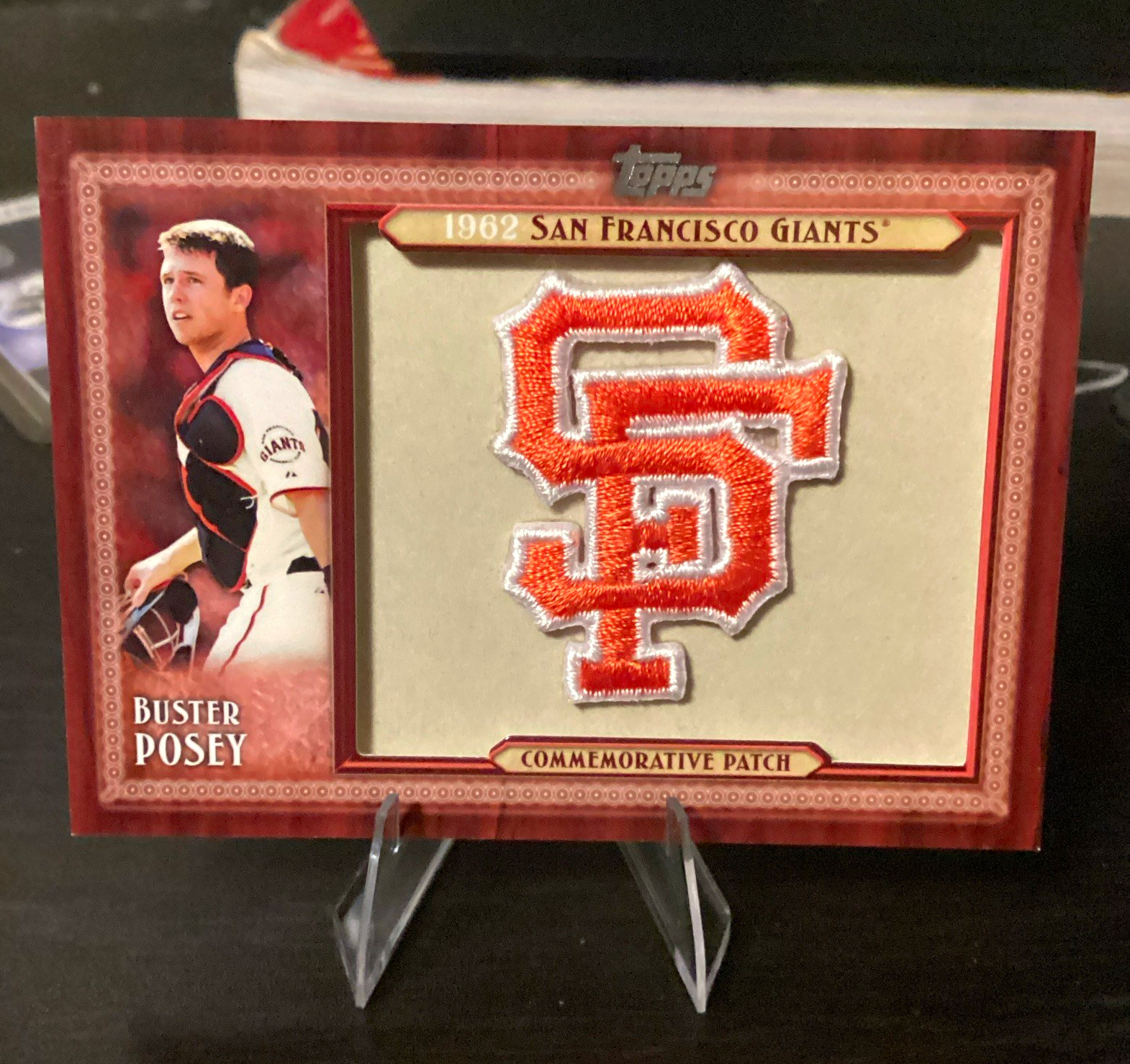 Topps 2011 Series 2 Buster Posey Commemorative Patch Relic CP-25 Giants Topps 2011 Series 2 Buster Posey Commemorative Patch Relic CP-25 Giants