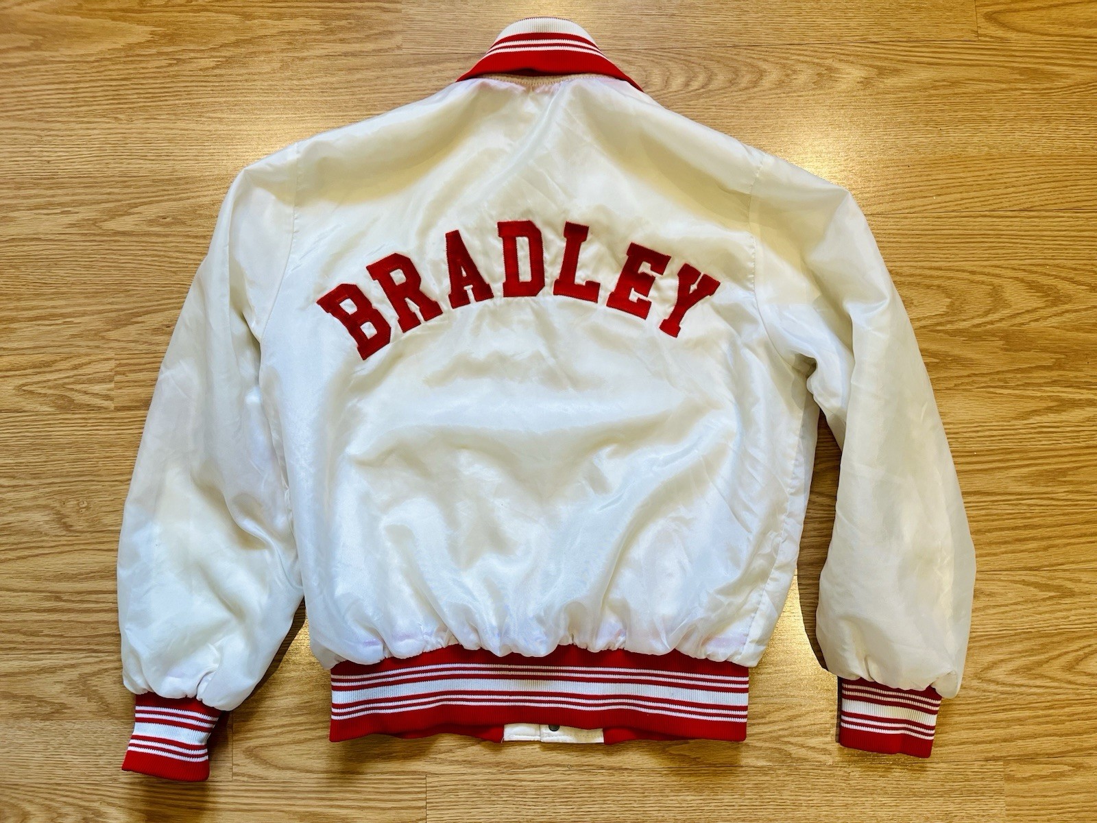 Vintage 1950s-60s Bradley University Braves Basketball Warm Up Jacket Medium