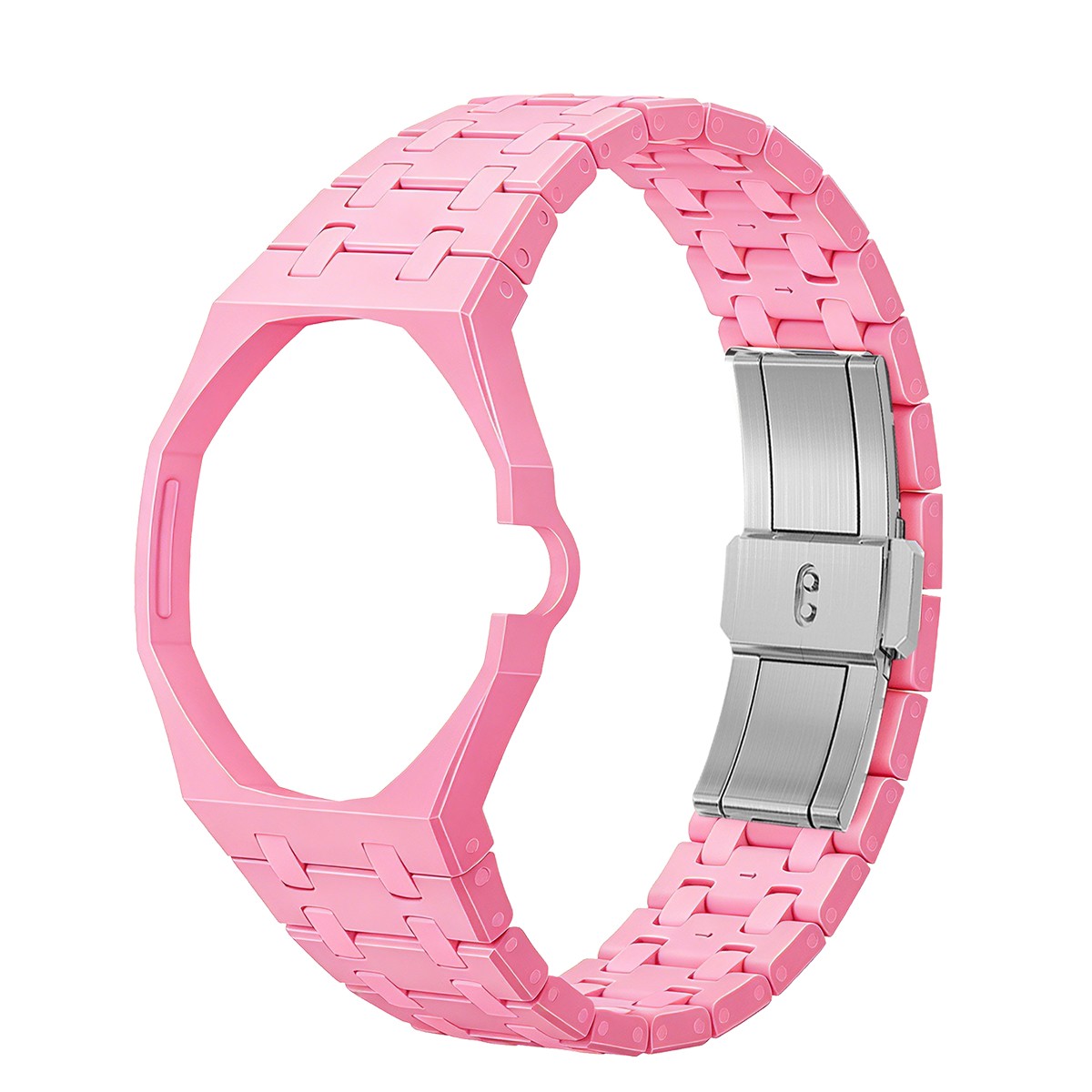 Ceramic Band Case Mod Kit For Swatch Royal Pop 3 12 O'clock Solid Link Bracelet
