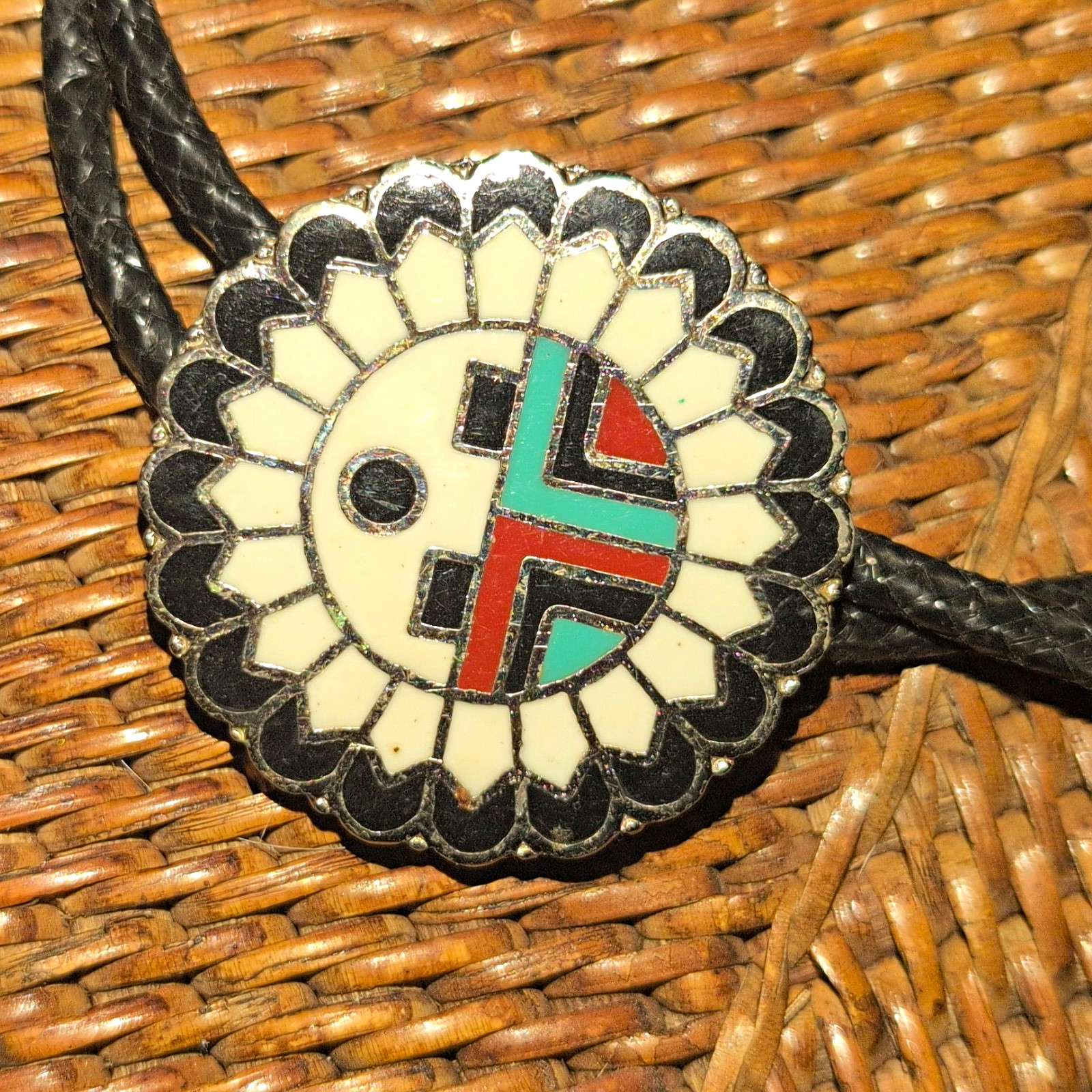 Vintage Native American Style Sterling Silver Bolo Vintage Native American Style Sterling Silver Bolo