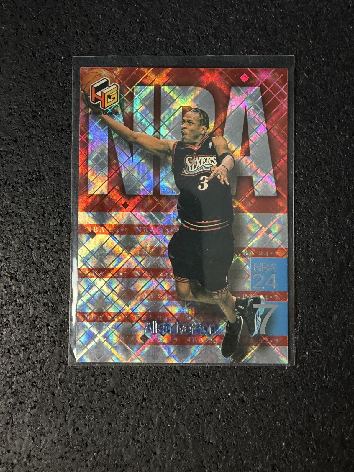 1999-00 Upper Deck HoloGrFX Allen Iverson #N2 NBA 24-7 Philadelphia 76ers