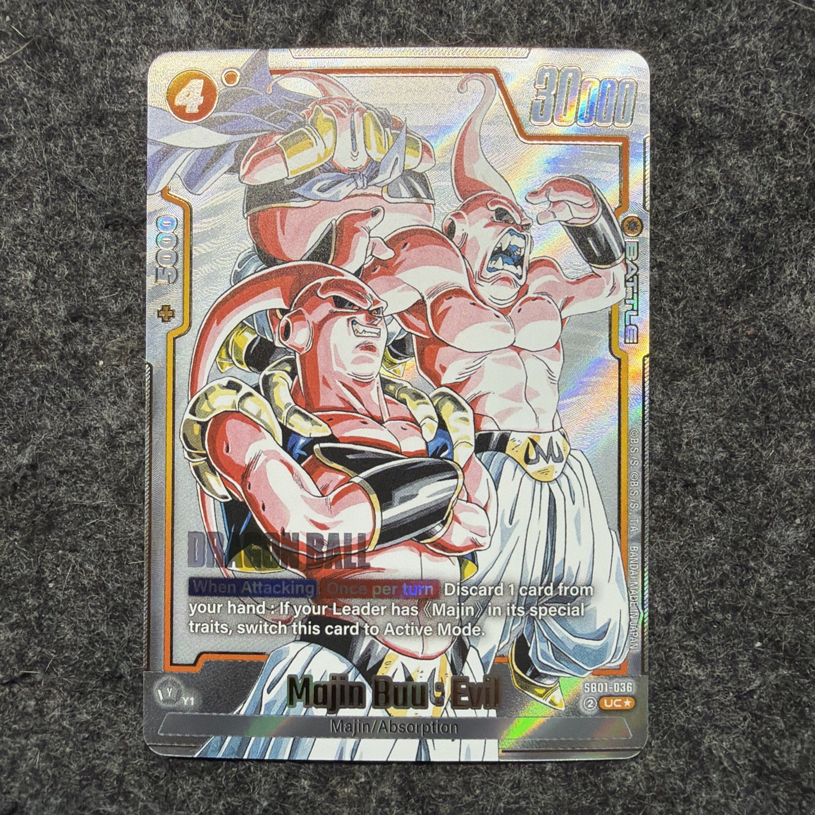 DBS:Fusion World Majin Buu : Evil (Alternate Art) SB01-036 UC Manga Booster 01 DBS:Fusion World Majin Buu : Evil (Alternate Art) SB01-036 UC Manga Booster 01