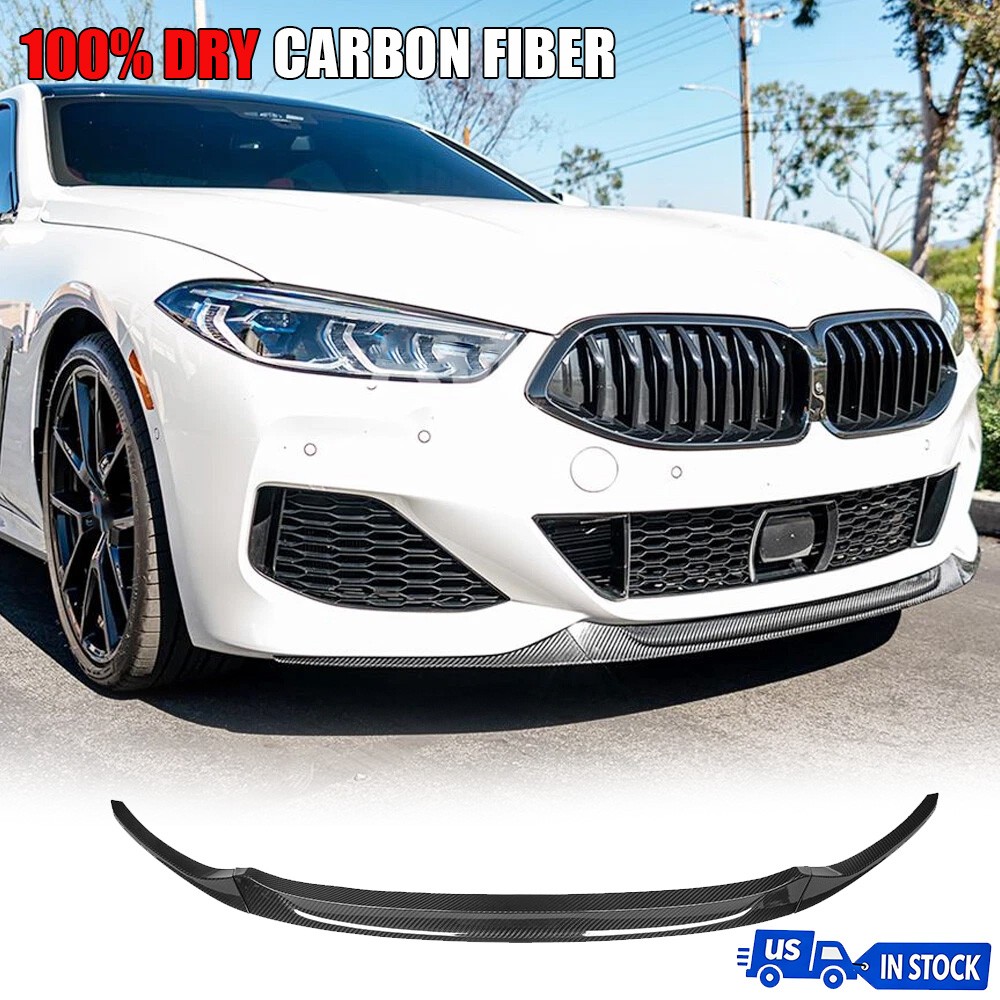 DRY Carbon Front Bumper Lip Spoiler For BMW 8 Series G14 G15 G16 M850i 840i 20UP
