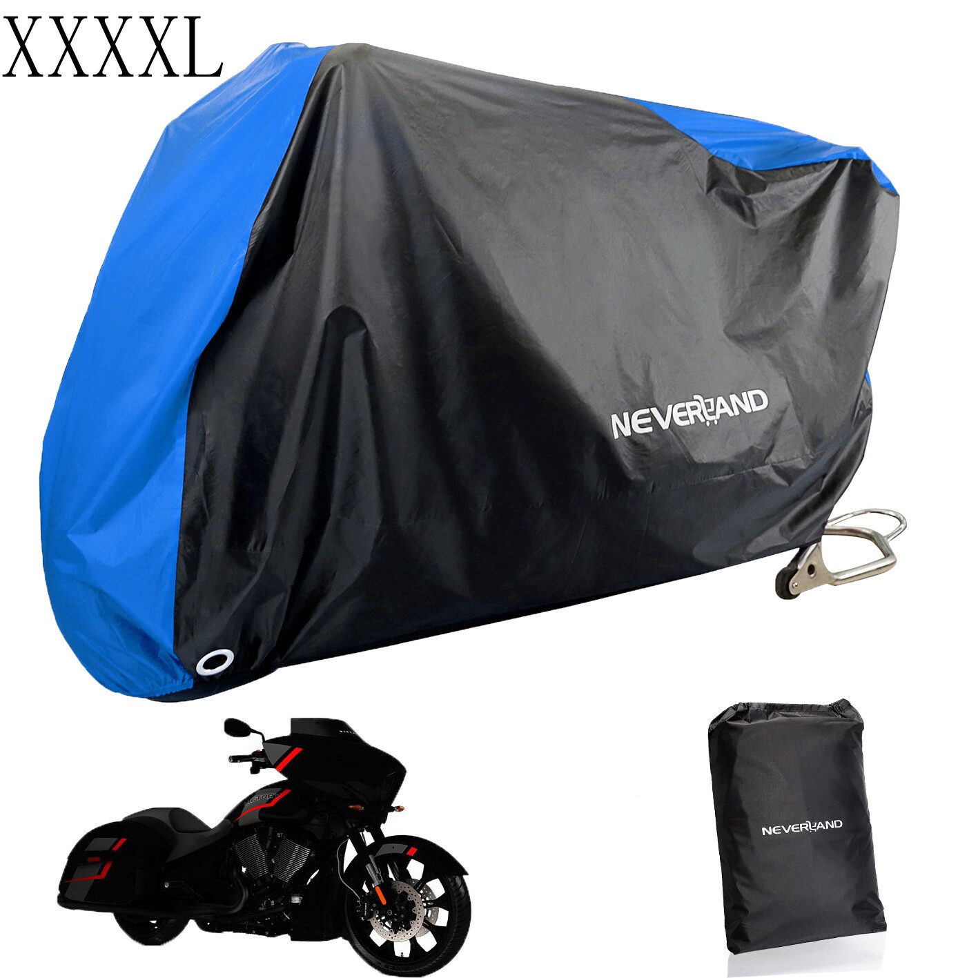Motorcycle Cover Waterproof XXXXL For Harley Davidson Heavy Duty UV Snow Storage