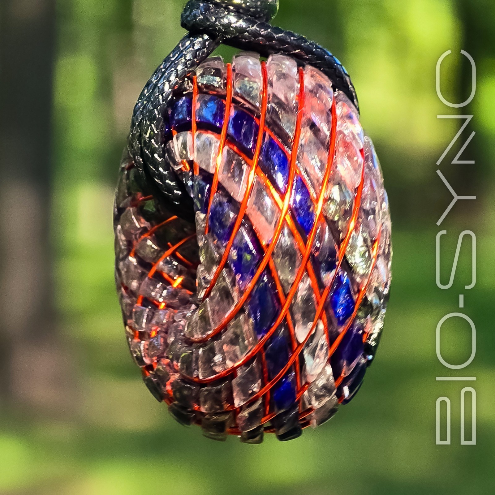Phi Torus Solaris Rift Vortex Energy Pendant—Tektite Quartz Fire Opal Ge•Cu•Ag
