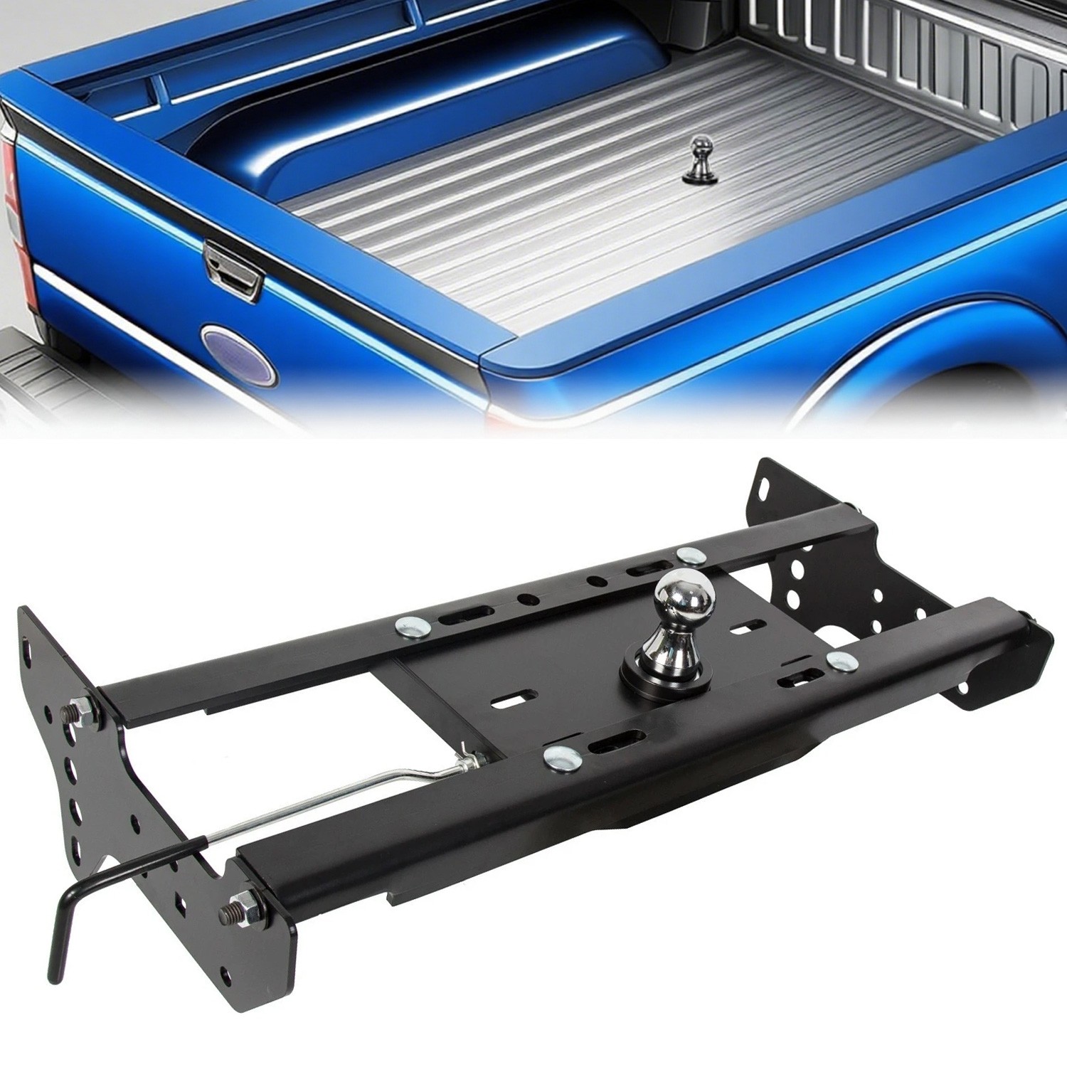 Complete Underbed Gooseneck Trailer Hitch System For Ford F250 F350 1999-2016