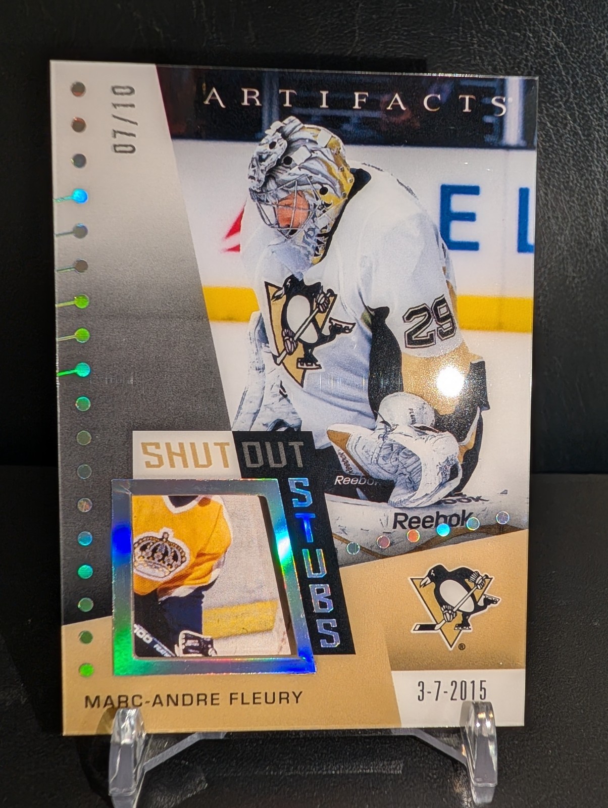 2026-27 Upper Deck Artifacts Marc-Andre Fleury Shutout Stubs 7/10