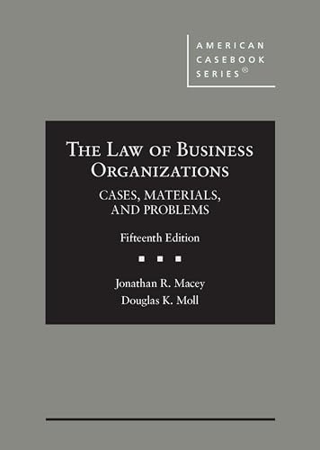 The Law of Business Organizations, ..., Jonathan Macey