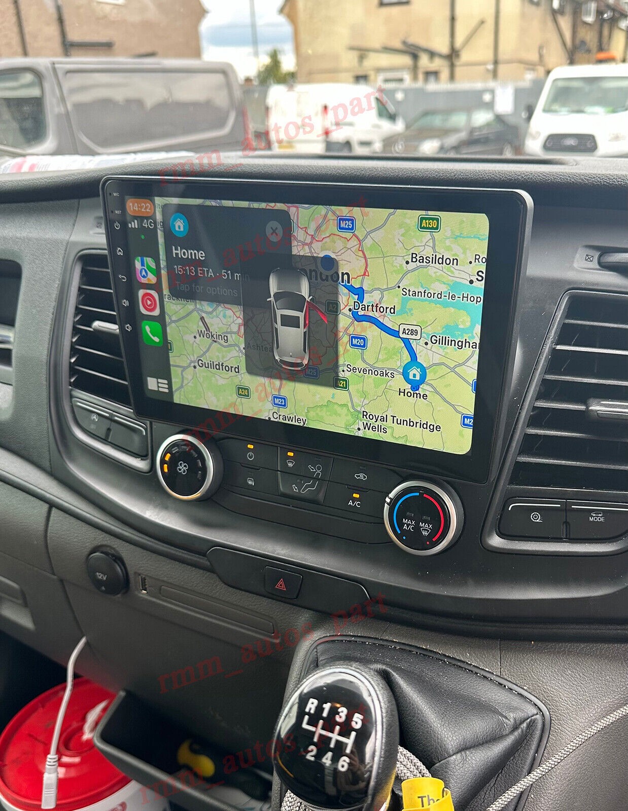 For 2020-2024 Ford Transit 250 350 Apple CarPlay Android Radio Stereo DSP AHD