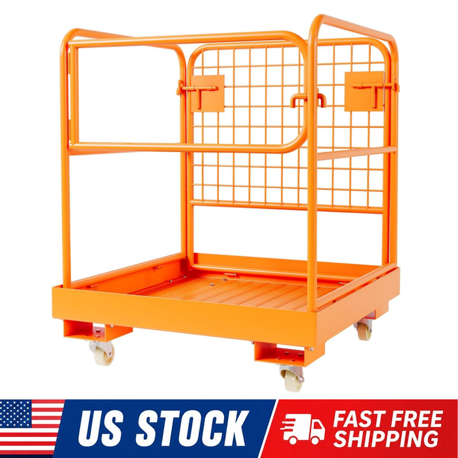 36'' X 36'' Forklift Safety Cage Heavy Duty Forklift Man Basket Work Platform