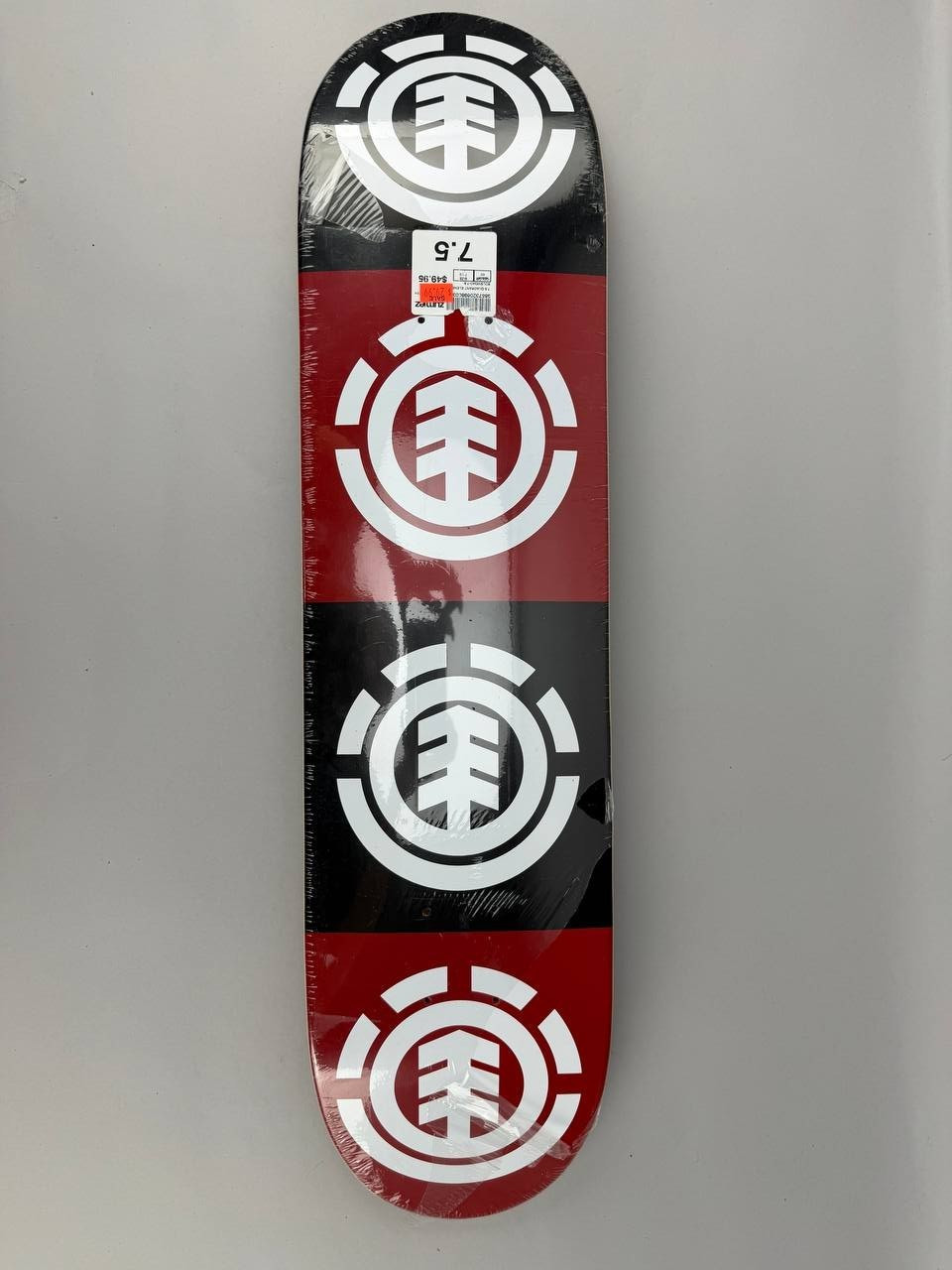 Element Quadrant Skate Deck White Black Red 7.5 Skateboard Deck Element Quadrant Skate Deck White Black Red 7.5 Skateboard Deck