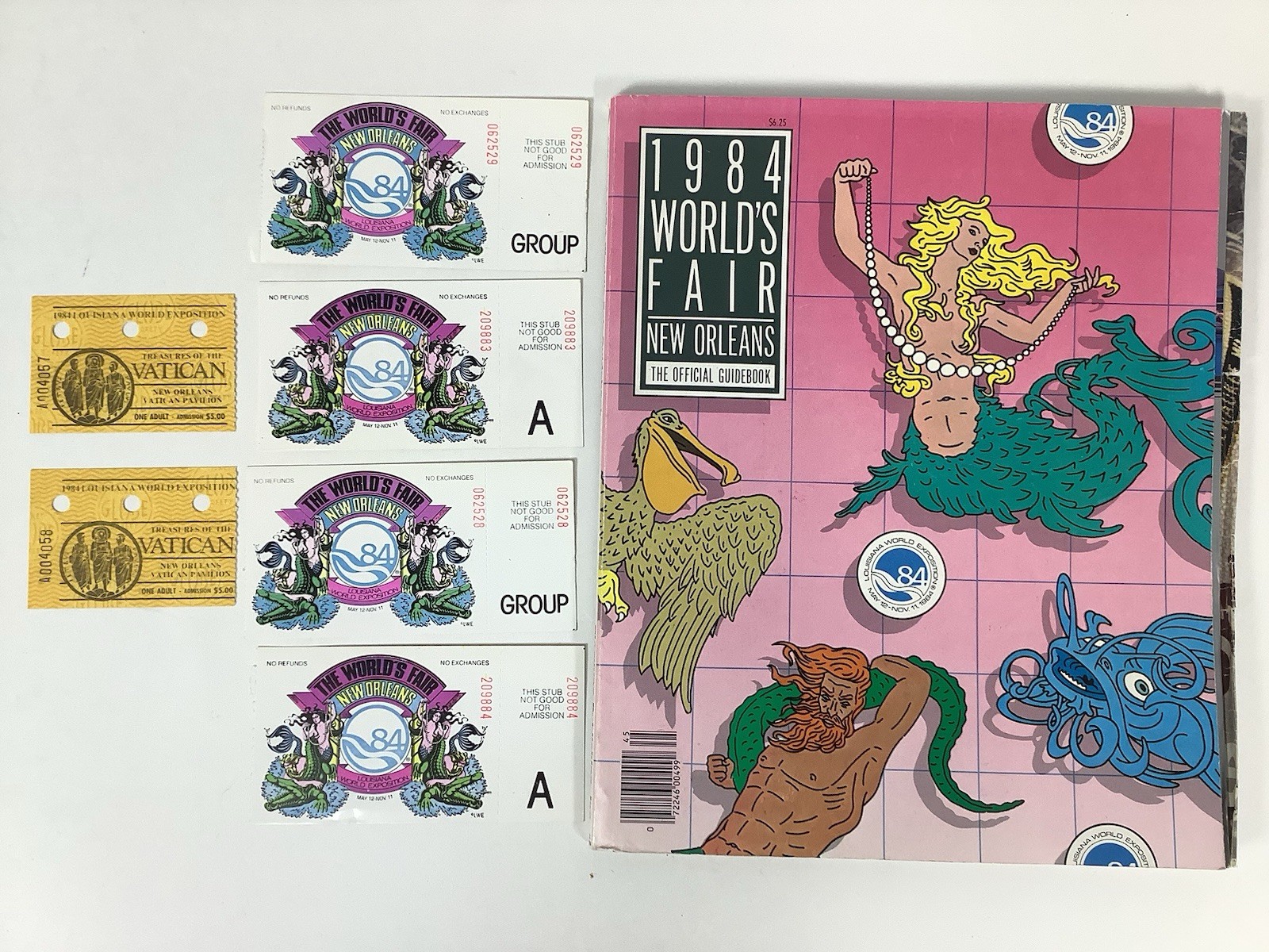 1984 World\'s Fair New Orleans Official Guidebook Preview Vacation Planner + Tix