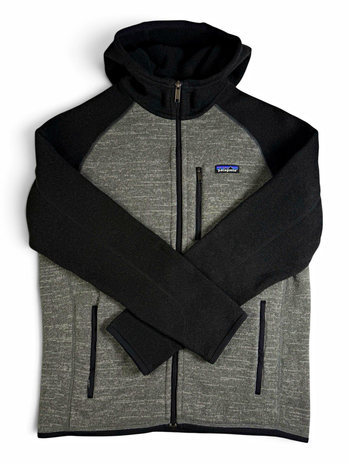 Patagonia Better Sweater Hoody Gray Black Full Zip Men’s M