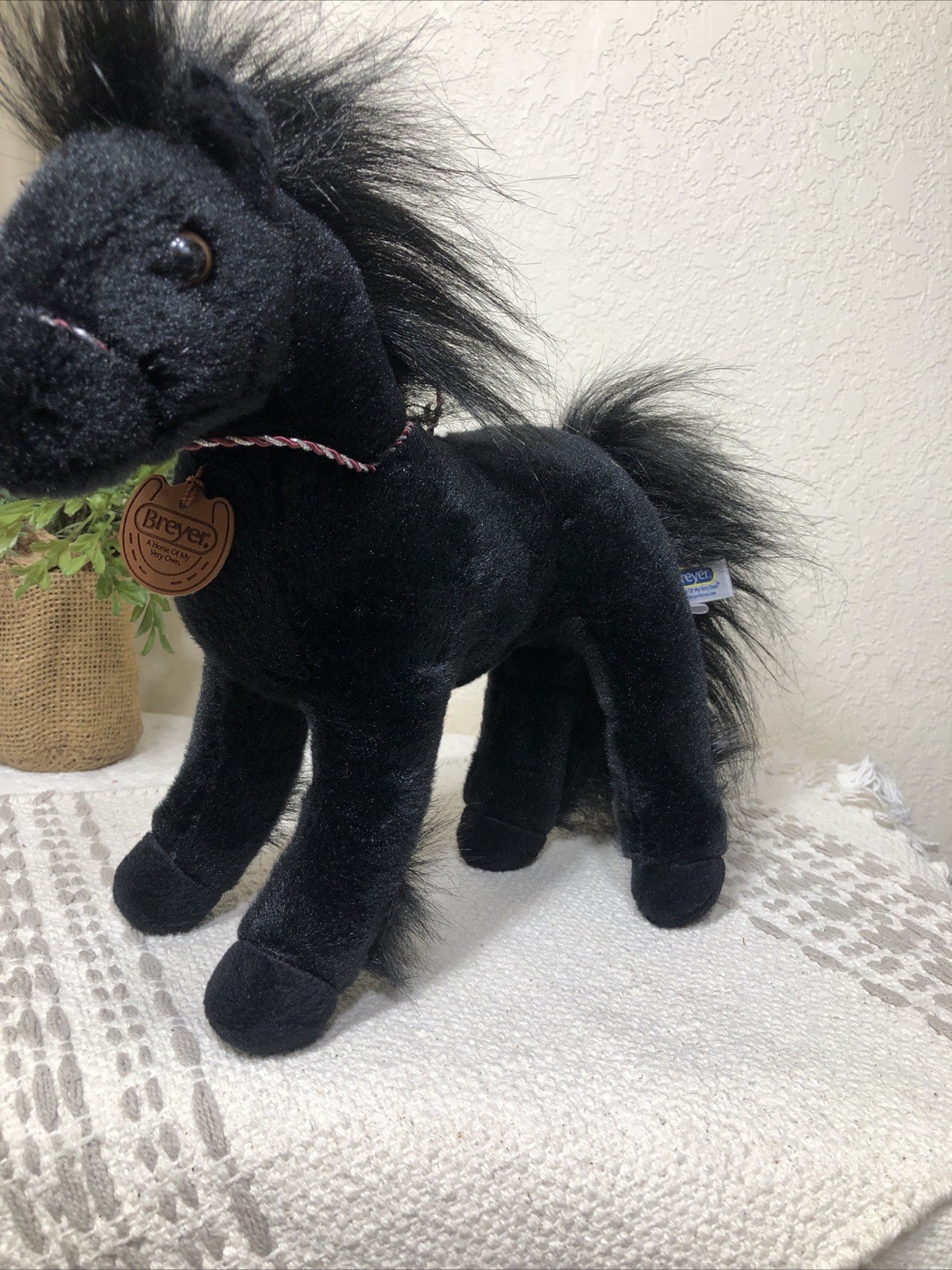Breyer Black Horse Plush A Horse of My Very Own 12” Stuffed Pony w/ Tag