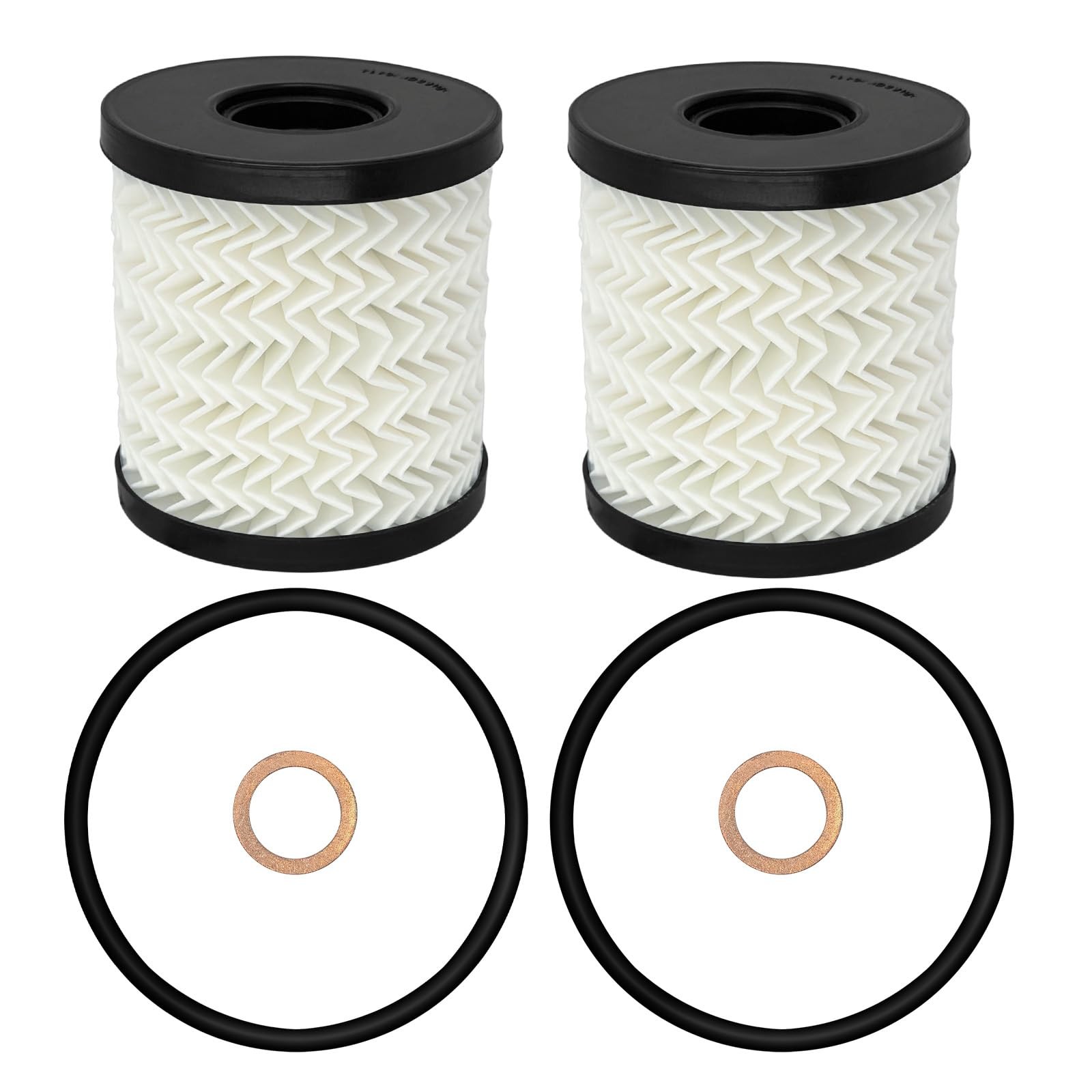 2 PCS Engine Oil Filter Kit Replace 11427622446 Compatible with Mini Cooper C...