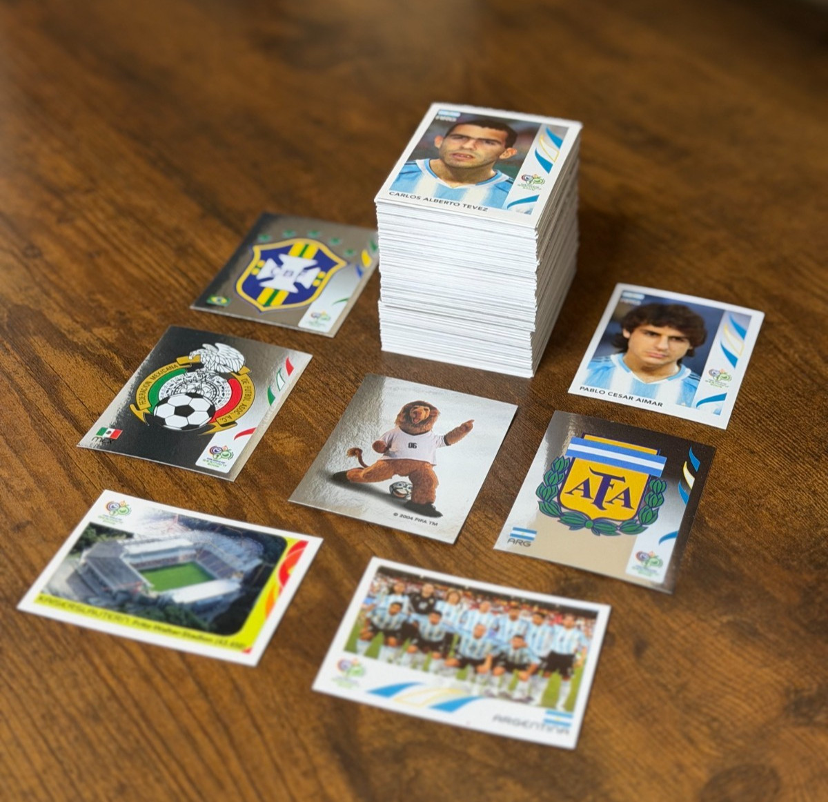 2006 Panini FIFA World Cup Germany HUGE LOT OF 200+ Soccer Cards Stickers Messi