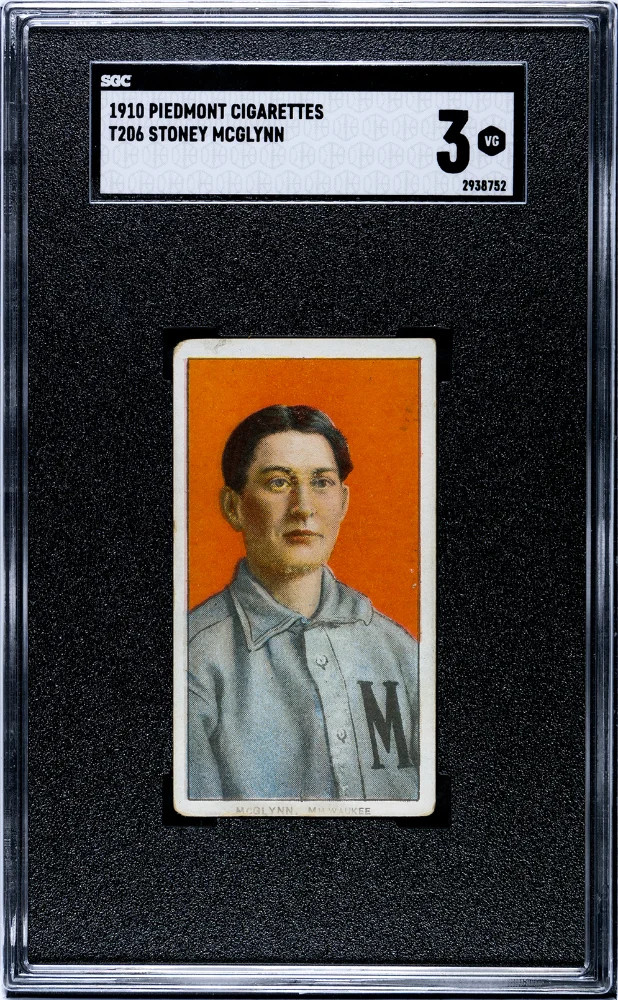 1910 Piedmont Cigarettes (T206) Stoney Mcglynn SGC 3