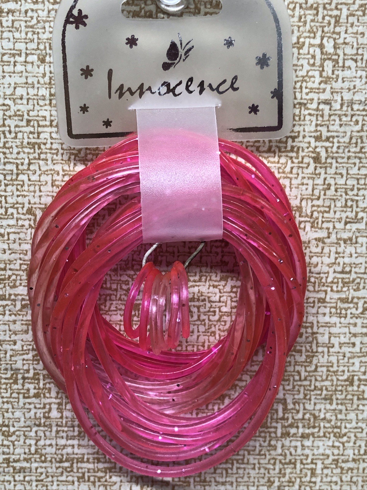New 22 Piece PINK GLITTER Jelly(16) Bracelets &(6) Rings Set - 3 Shades of Pink New 22 Piece PINK GLITTER Jelly(16) Bracelets &(6) Rings Set - 3 Shades of Pink