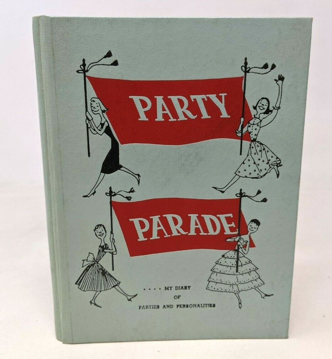 VTG 1958 CR Gibson & Co Party Parade Diary of Parties & Personalities Book J21