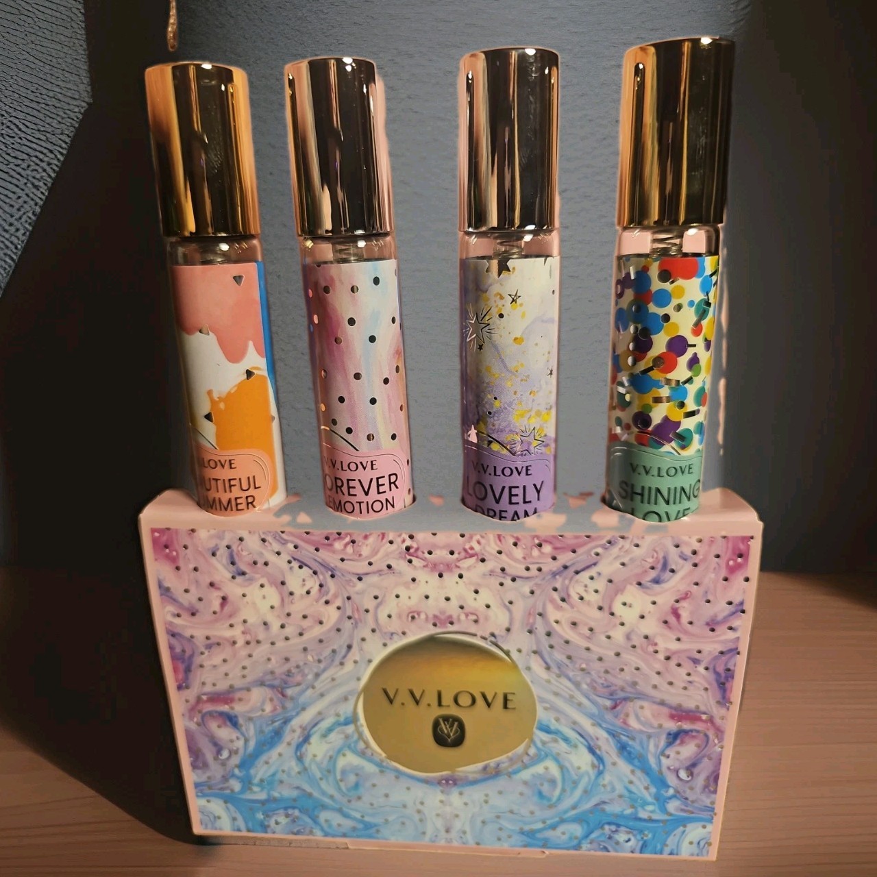 V.V LOVE 4 PIECE GIFT Beautiful Emotions 1.2 Oz Each Holiday Gift Idea V.V LOVE 4 PIECE GIFT Beautiful Emotions 1.2 Oz Each Holiday Gift Idea