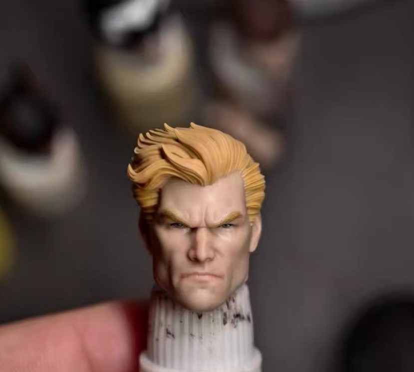 1/12 Painted Arthur Curry Head Carving Model Toys Fit Mcfarlane Figure