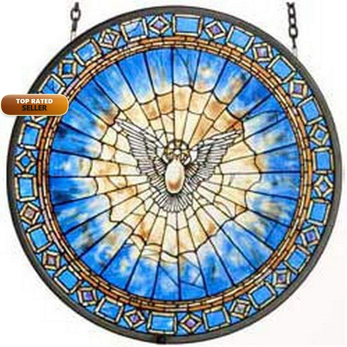 MI Hummel/Glassmasters By Fenton Holy Spirit Roundel GM1013 MI Hummel/Glassmasters By Fenton Holy Spirit Roundel GM1013
