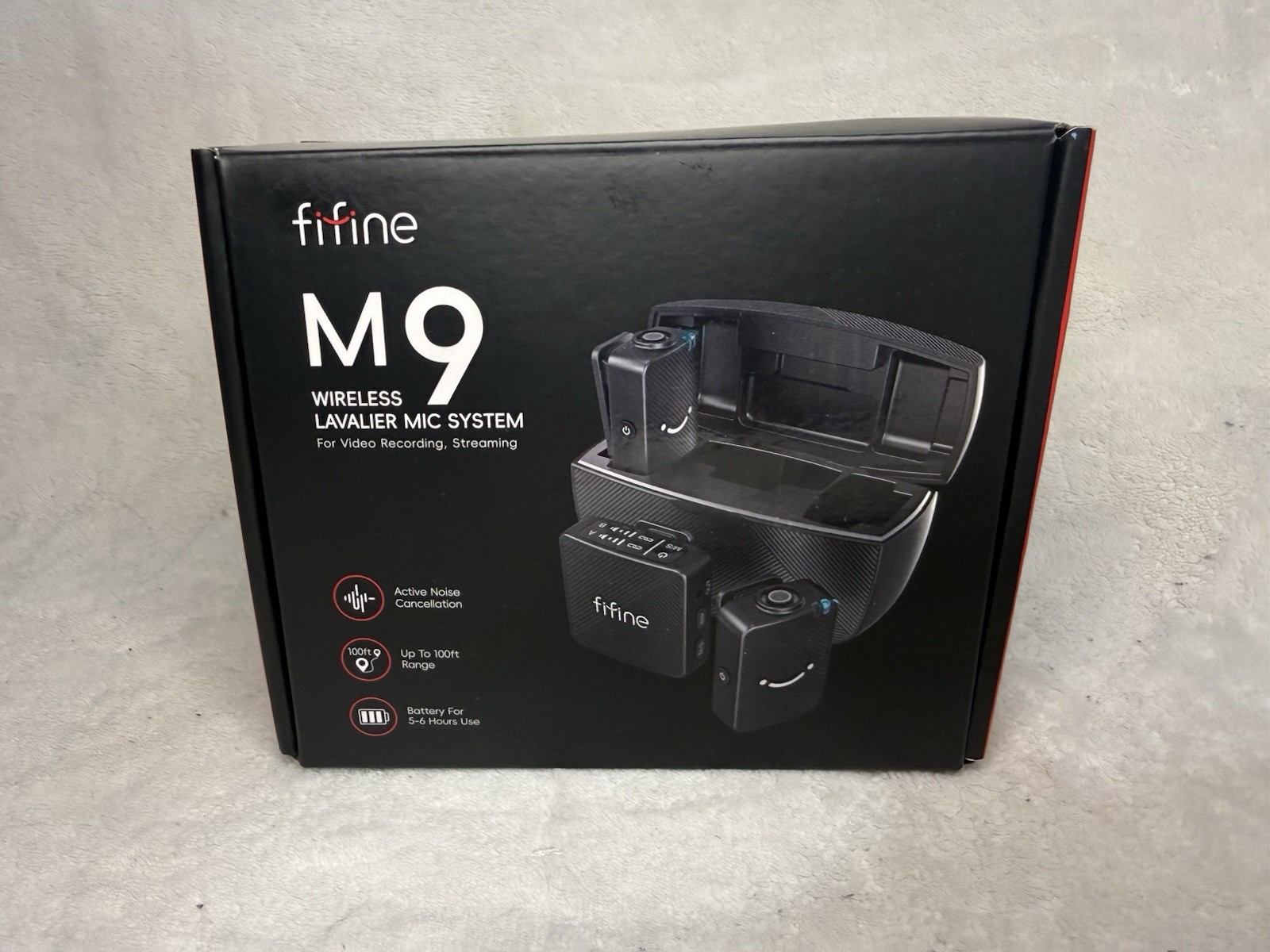 (BRAND NEW) Fifine M9 Wireless Lavalier Microphone Black (BRAND NEW) Fifine M9 Wireless Lavalier Microphone Black