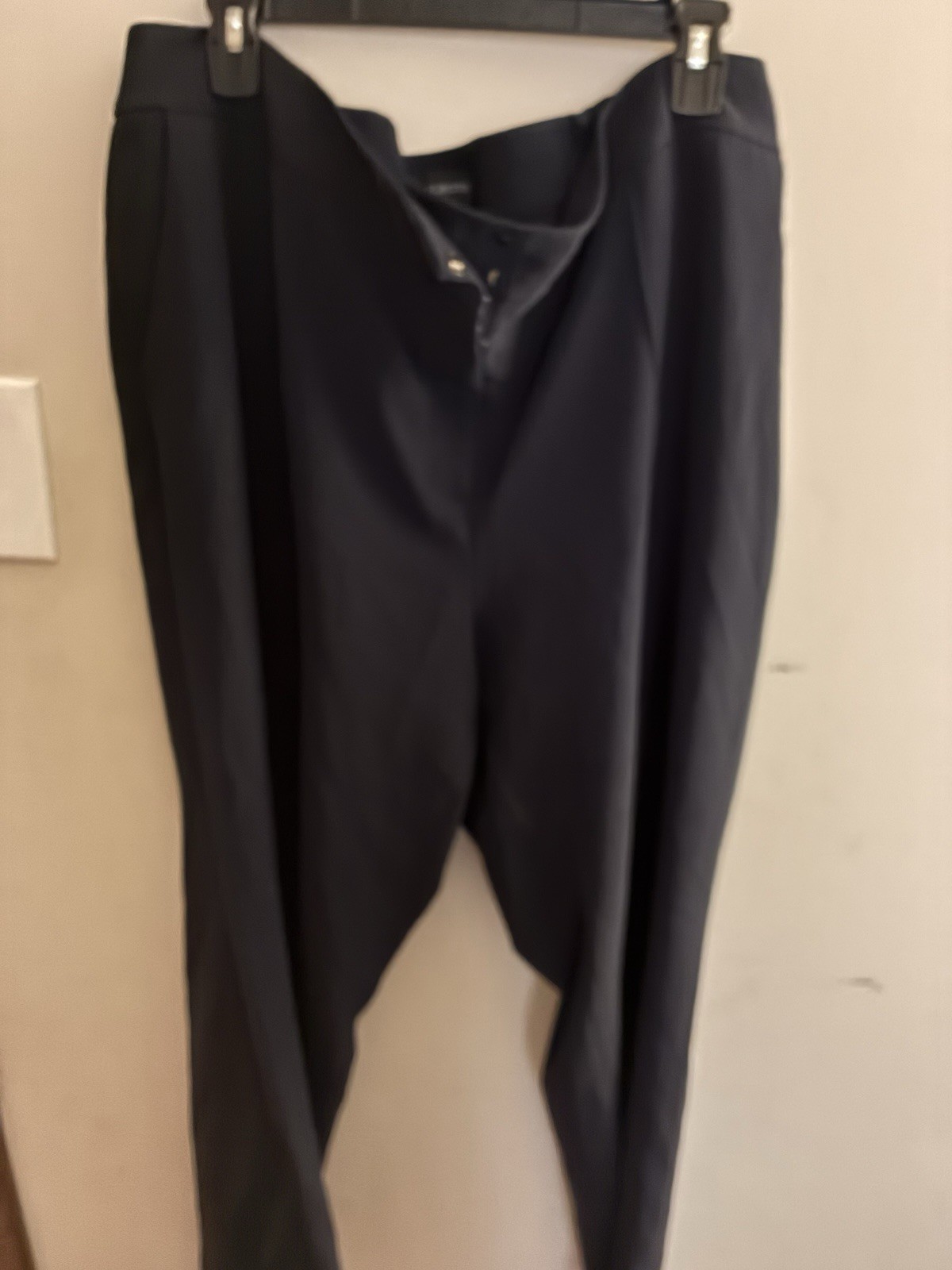 Talbots Straight Leg High Waisted Navy Ankle Pants Hampshire Womens 20 W