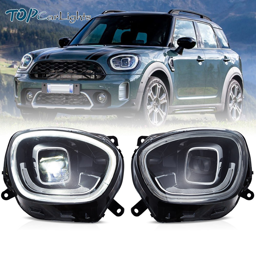 VLAND Pair LED Headlights For 2017-2020 Mini Cooper Countryman F60 W/Animation