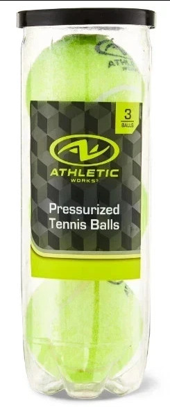 Athletic Works Pressurized Tennis Balls, 3-Pack, All Court Use New & sealed
