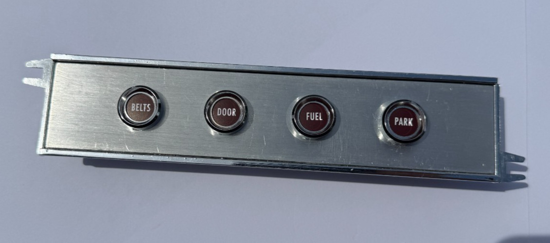 1967(late) thru 1968 Ford Mustang Convenience Group Bezels & Lenses (New)