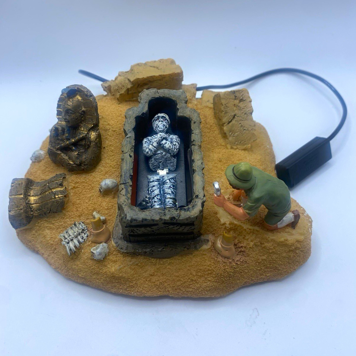 Lemax Spooky Town The Mummy’s Tomb #74593 Animated Halloween Village 2007