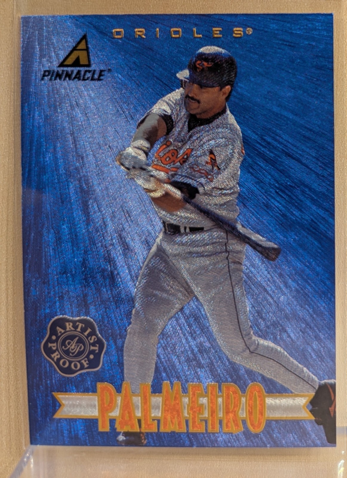 1997 New Pinnacle BLUE ARTIST PROOF #84 Rafael Palmeiro RARE DUFEX PARALLEL