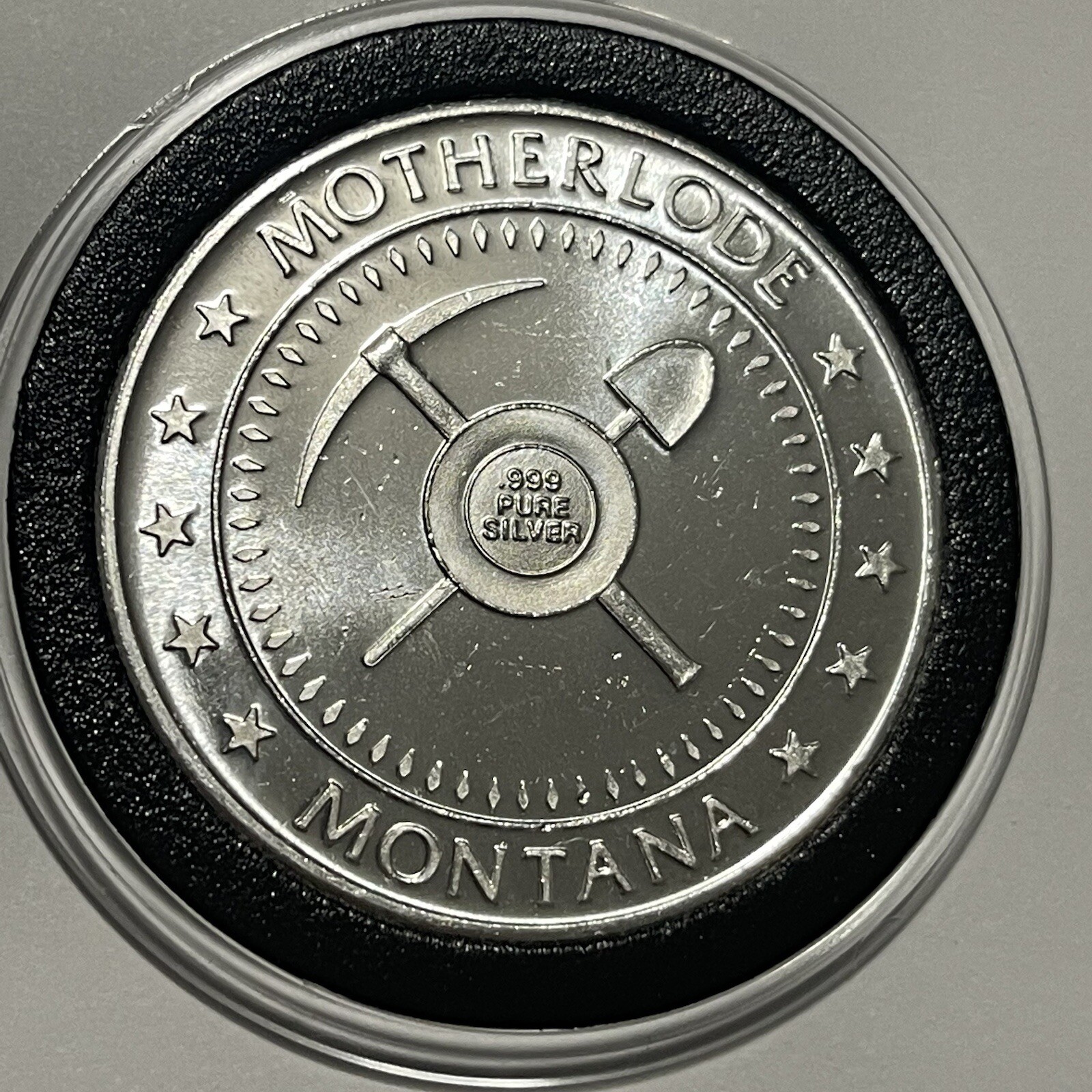 Mother Lode Montana Collector Coin 1 Troy Oz .999 Fine Silver Round Medal 999