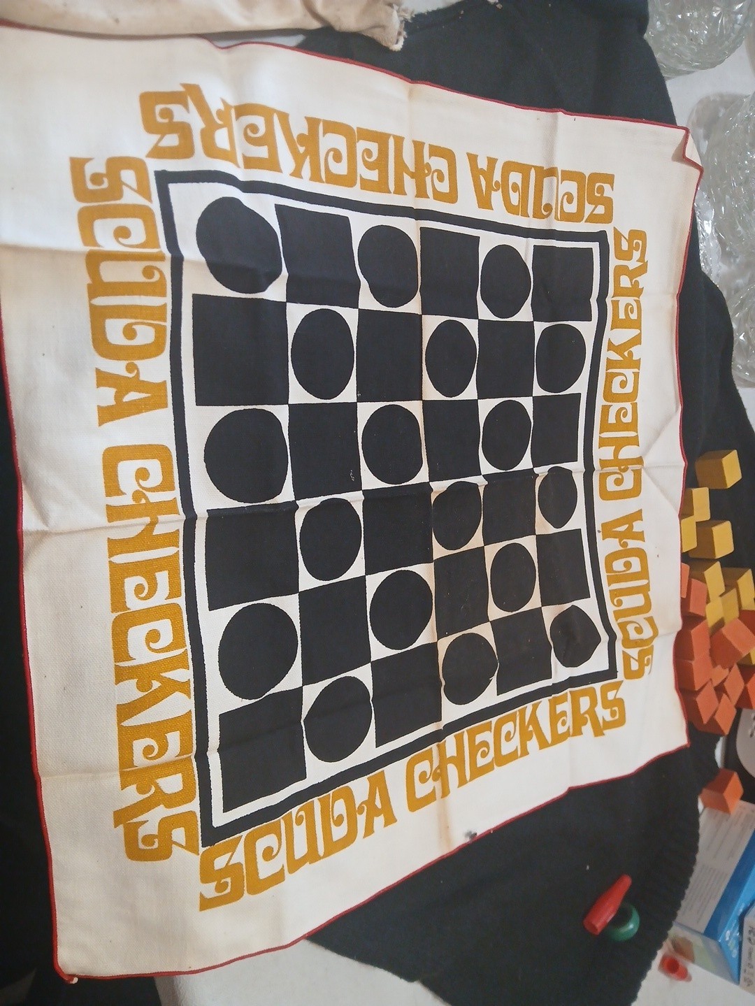 SCUDA CHECKERS VINTAGE GAME