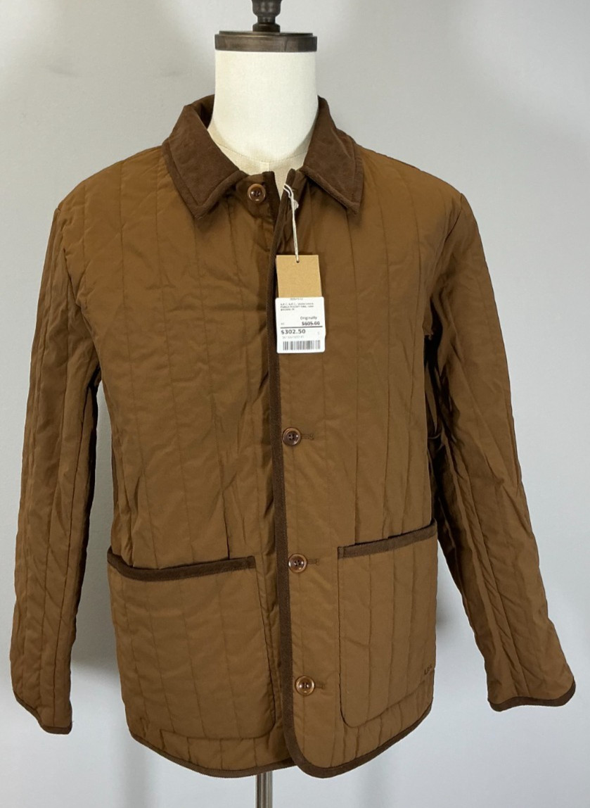 A.P.C. Veste Leone Men\'s Size S Brown Jacket NWT A.P.C. Veste Leone Men\'s Size S Brown Jacket NWT