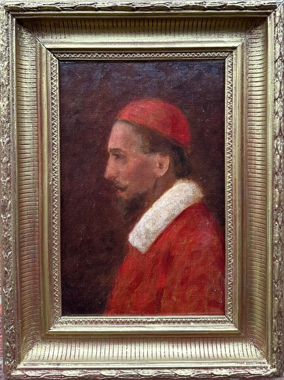 Continental School : Portrait Of A Pope , Oil On Canvas , Framed Continental School : Portrait Of A Pope , Oil On Canvas , Framed