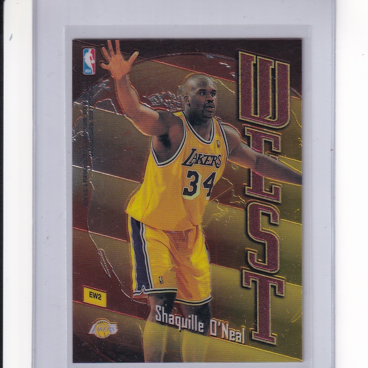 Topps 1998-99 East/West Insert #EW2 Shaquille O\'Neal Alonzo Mourning | SSP RARE