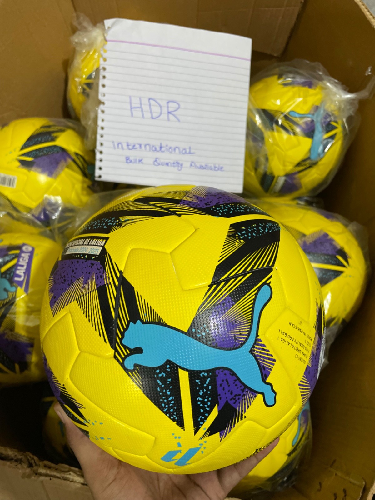 Puma  Orbita Laliga1 FIFA Quality pro football soccer ball Size 5  lot of 10