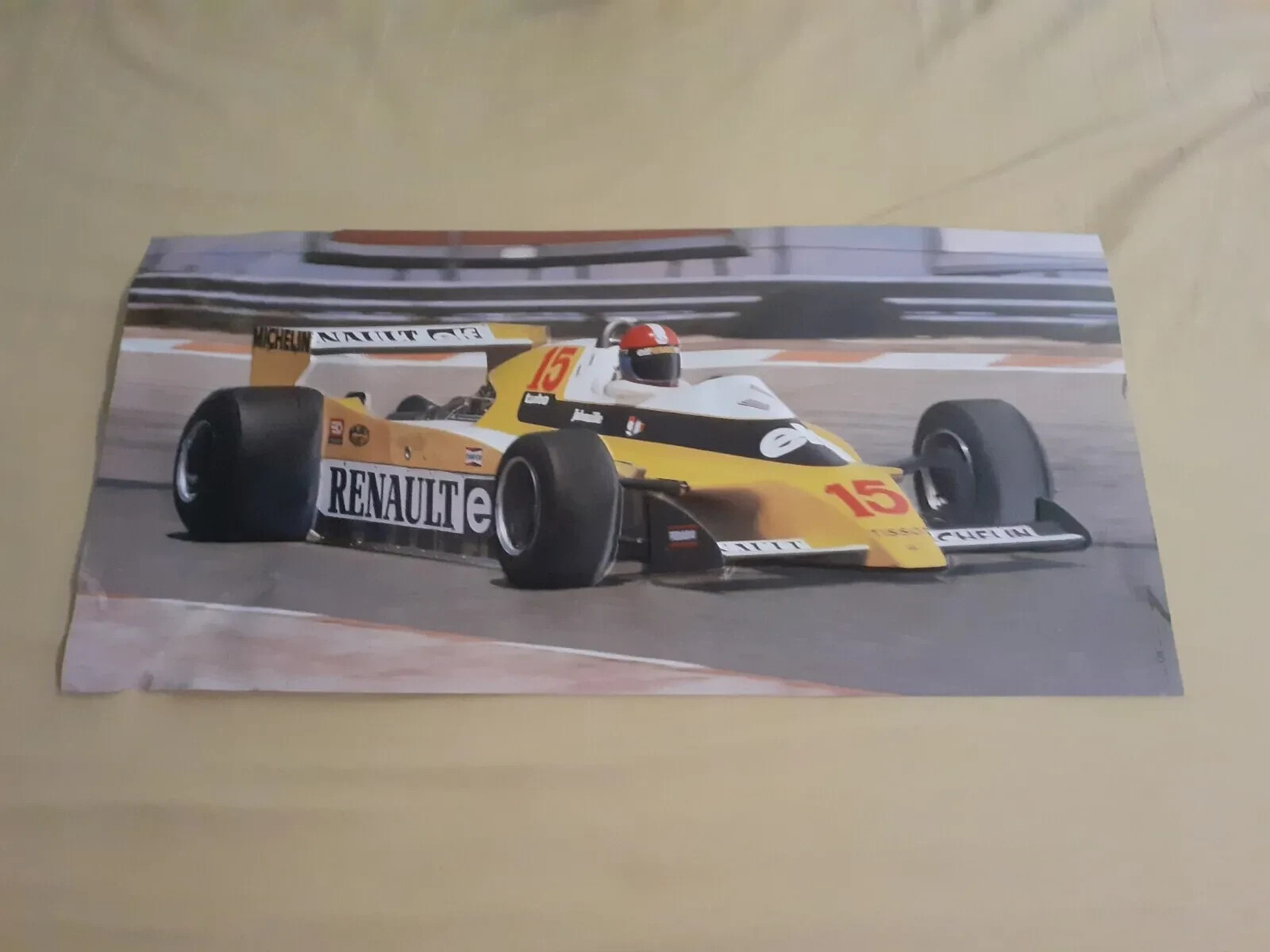 Vintage 1979 Renault Elf RS10 Jean-Pierre Jabouille Formula 1 F1 3D Poster Rare Vintage 1979 Renault Elf RS10 Jean-Pierre Jabouille Formula 1 F1 3D Poster Rare