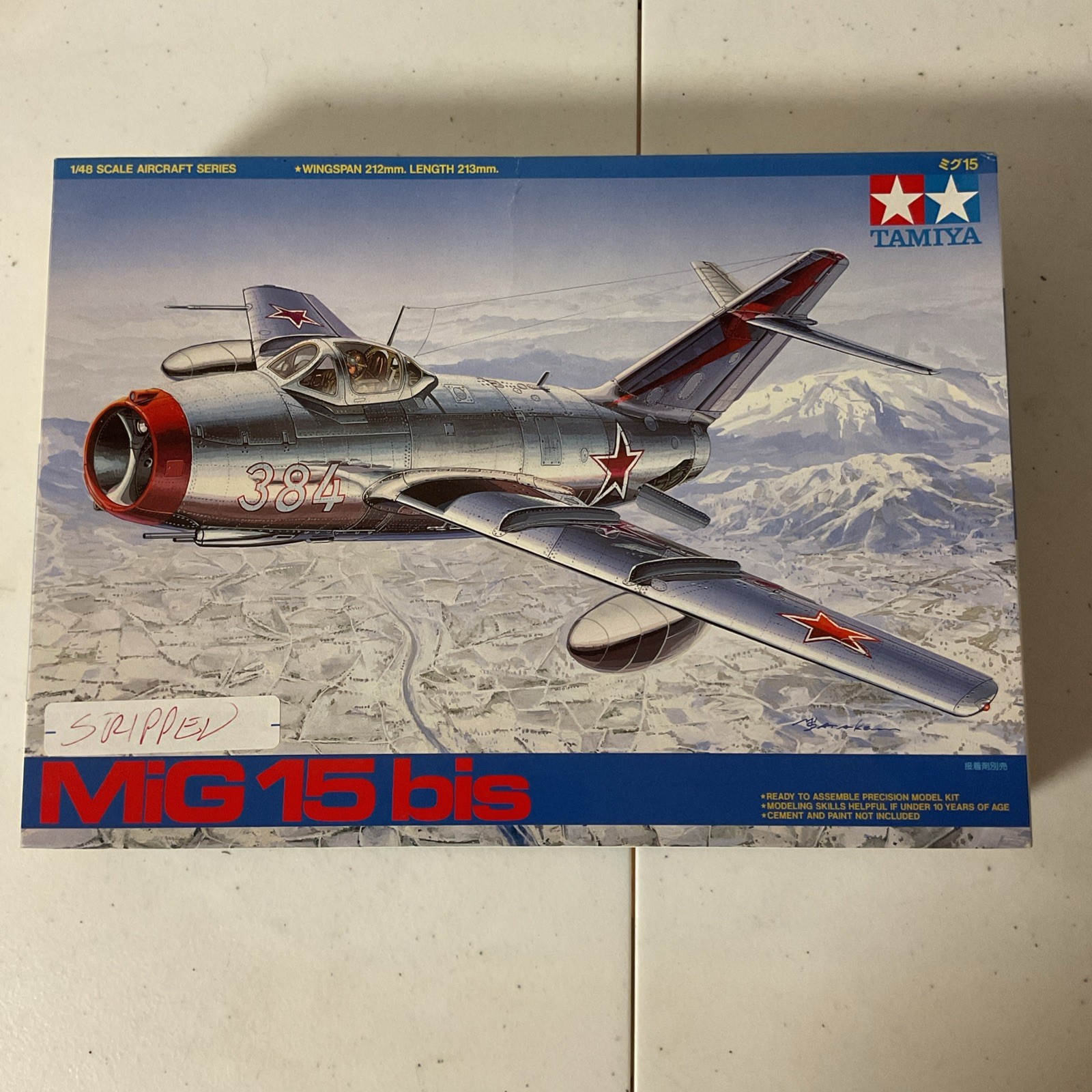 Tamiya MiG 15 bis 1/48 Scale - New Open Box - Extra Resin Cockpit Set Included