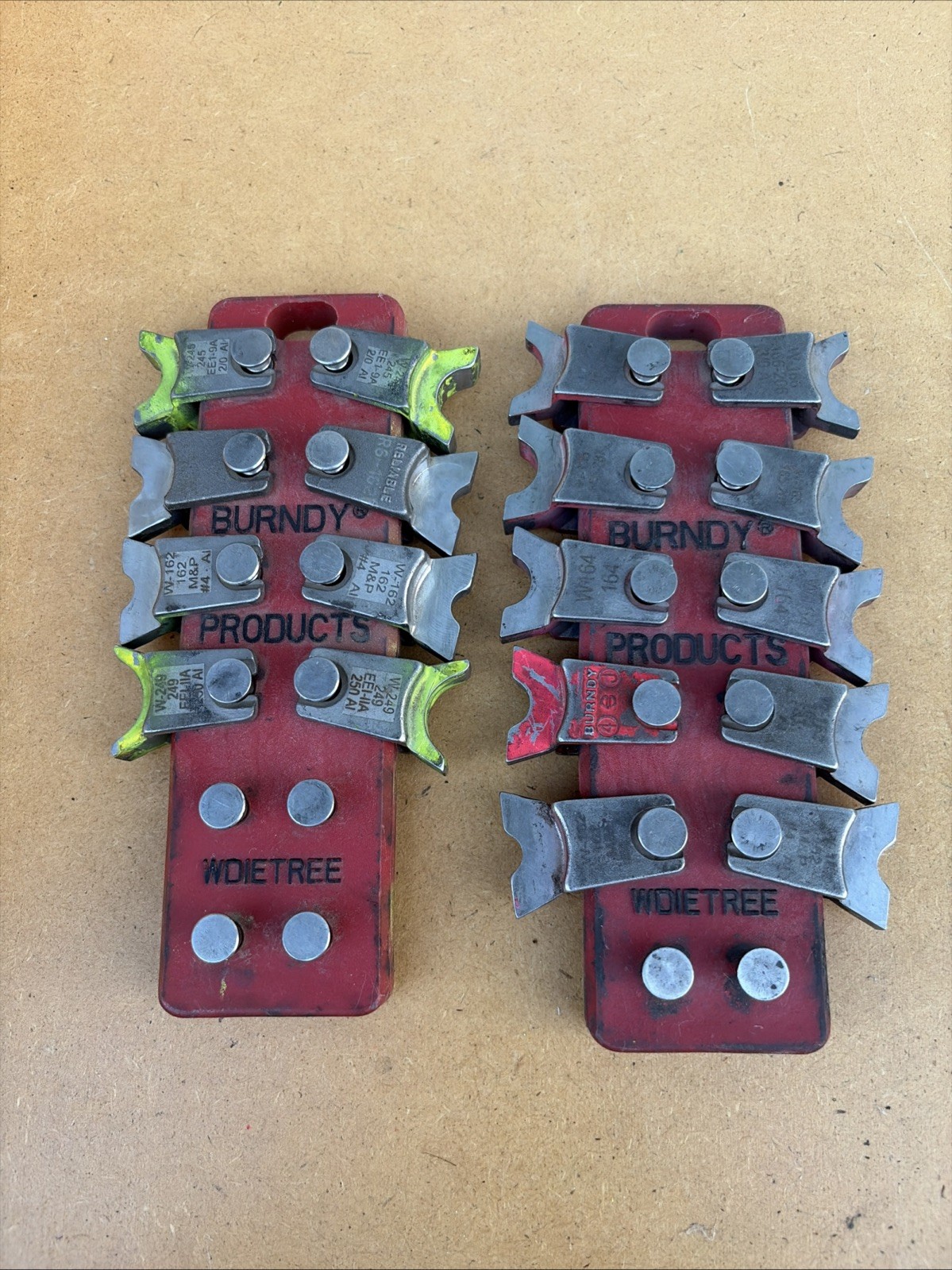 Burndy W Type Crimping Die Set 1-1/2 Sets, Check Pictures