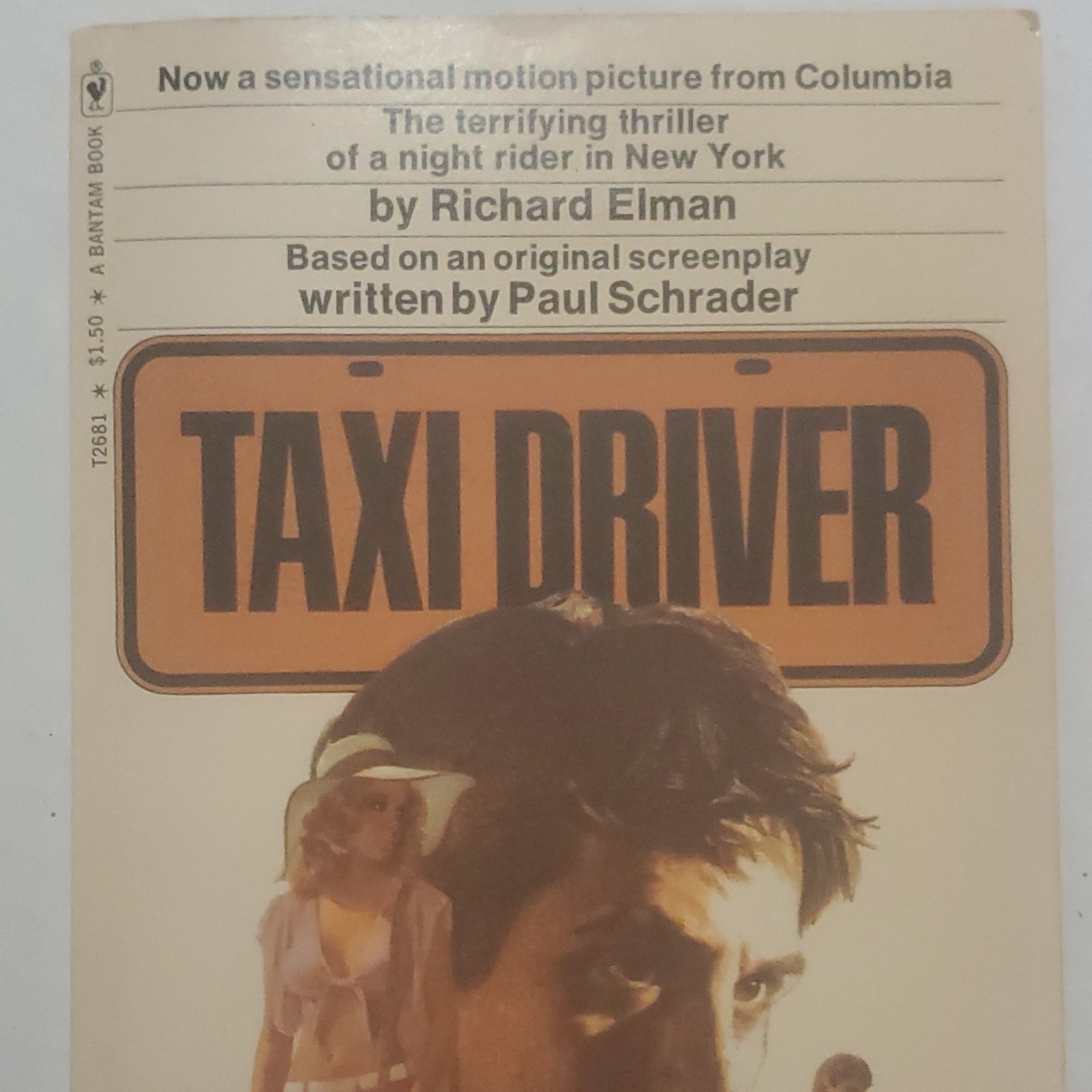 Bantam Books Taxi Driver Paperback Novel 1976 Richard Elman Paul Schrader