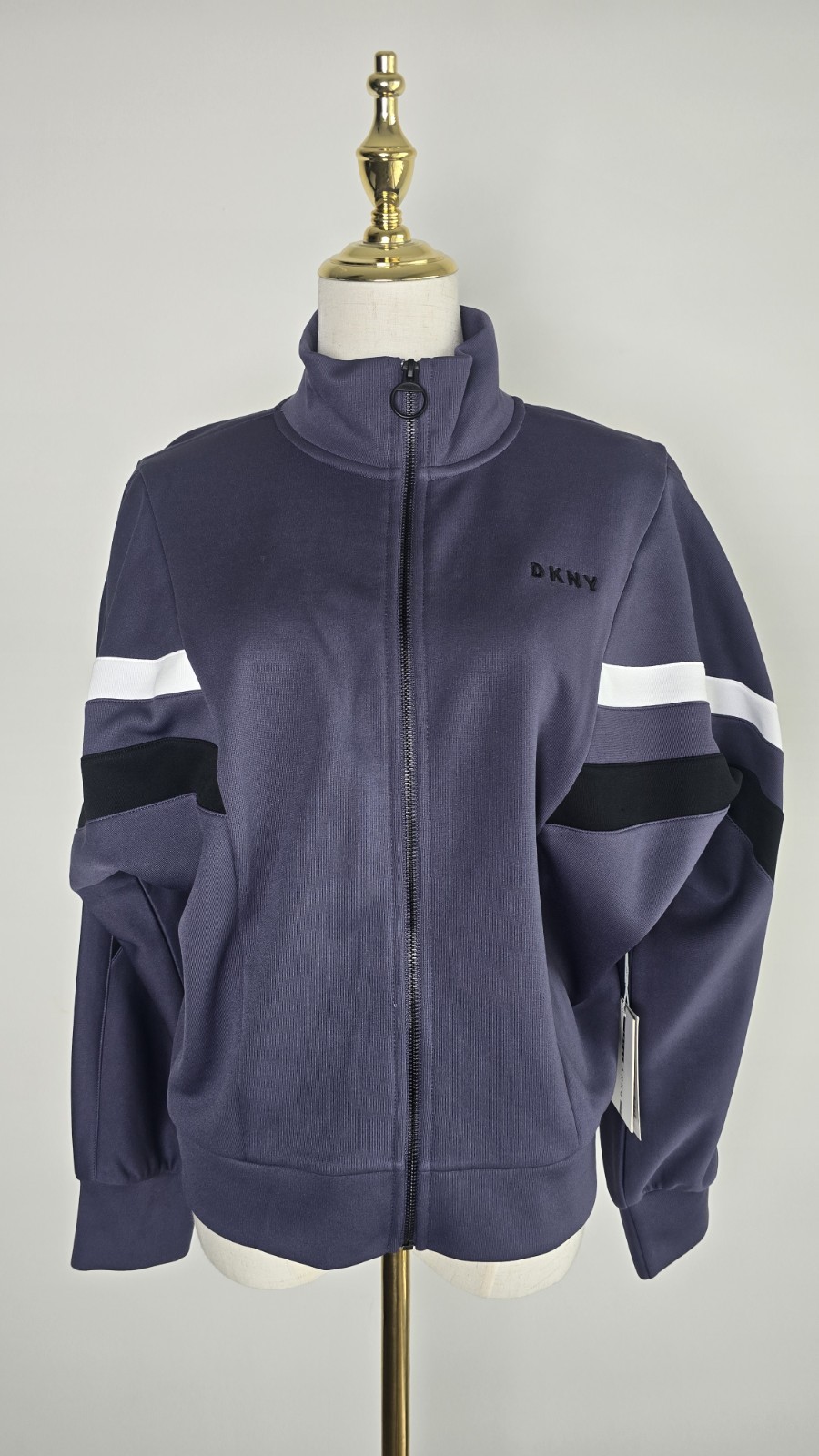 NWT DKNY Sport Women’s Colorblock Full Zip Track Jacket Multicolor Size M 