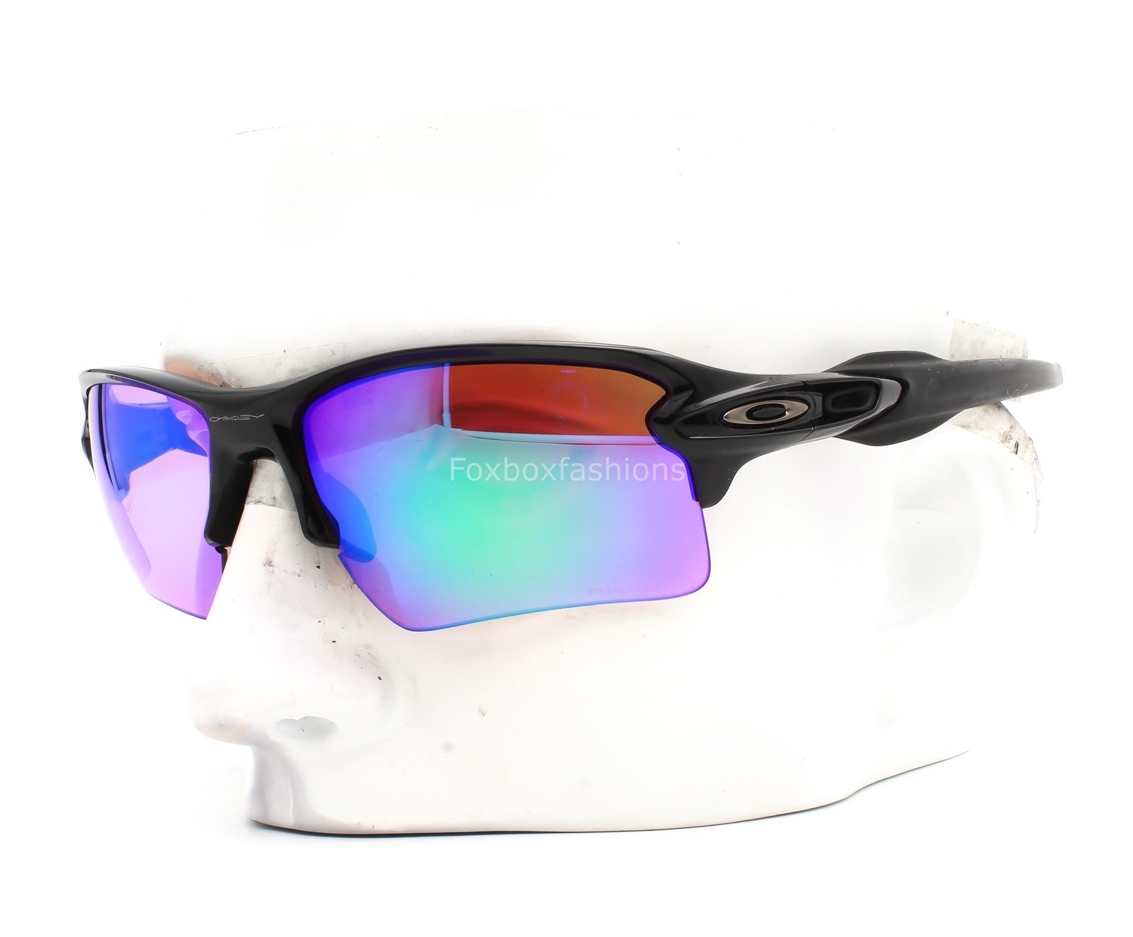Oakley Flak 2.0 XL Sunglasses Shiny Black Prizm Golf Lens OO9188-0559 with Case