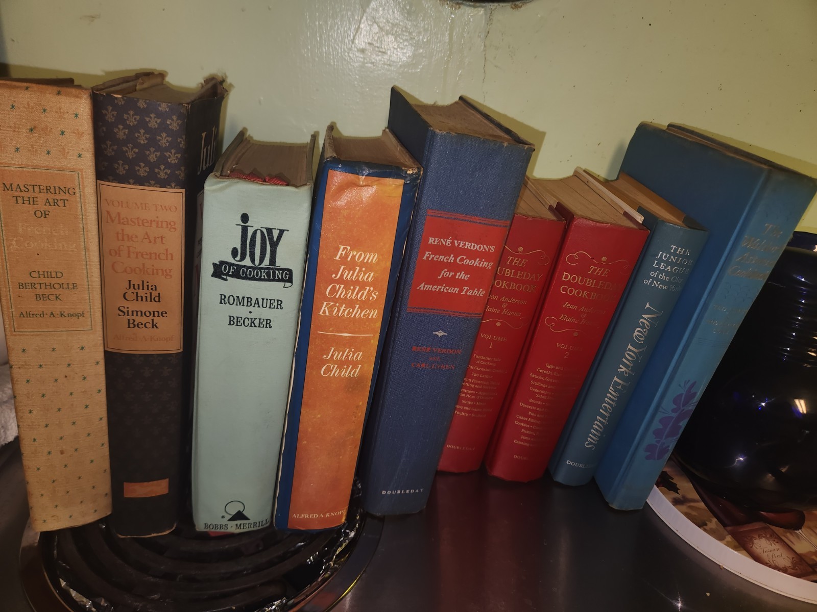 Vintage cookbook lot 3 Julia Childs, 2 Doubleday, Joy and More