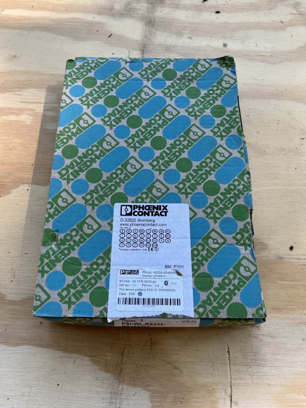 NOS Phoenix Contact PSI-WL-RS232-RS485/BT RS-232/RS-485 Bluetooth Module 2708517 NOS Phoenix Contact PSI-WL-RS232-RS485/BT RS-232/RS-485 Bluetooth Module 2708517